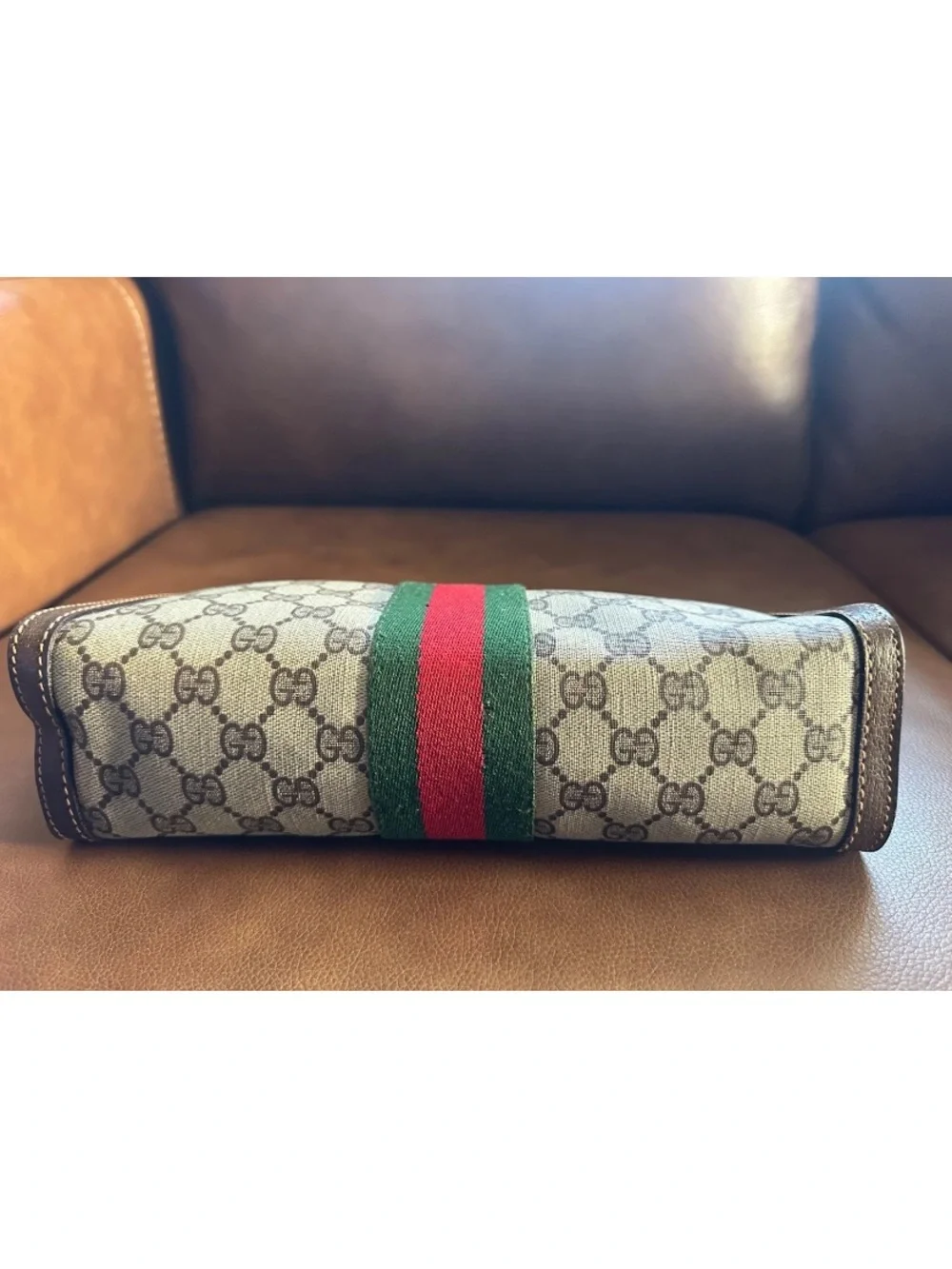 Vintage Gucci Sherry Line on GG Monogram Canvas Clutch